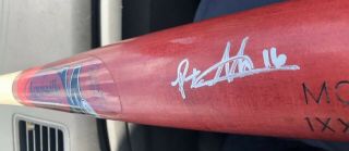 PETE ALONSO SIGNED PSA/DNA ROOKIE - GRAPH OLD FULL SIGNATURE LS M9 GAME MODEL BAT 2