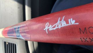 PETE ALONSO SIGNED PSA/DNA ROOKIE - GRAPH OLD FULL SIGNATURE LS M9 GAME MODEL BAT 4