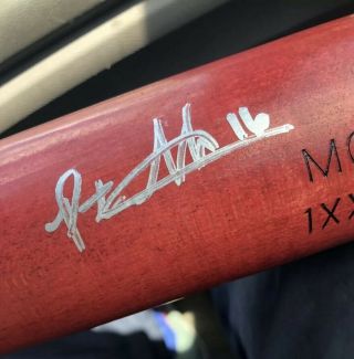 PETE ALONSO SIGNED PSA/DNA ROOKIE - GRAPH OLD FULL SIGNATURE LS M9 GAME MODEL BAT 6