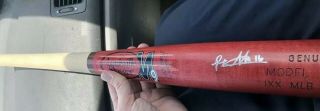 PETE ALONSO SIGNED PSA/DNA ROOKIE - GRAPH OLD FULL SIGNATURE LS M9 GAME MODEL BAT 7