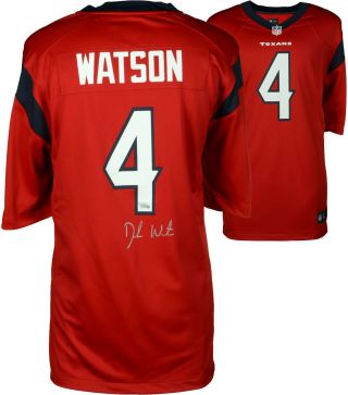 Deshaun Watson Houston Texans Signed Nike Red Game Jersey - Fanatics