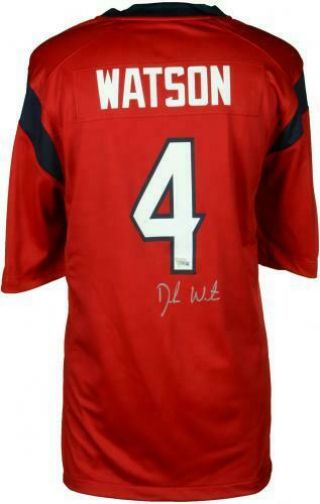 Deshaun Watson Houston Texans Signed Nike Red Game Jersey - Fanatics 2
