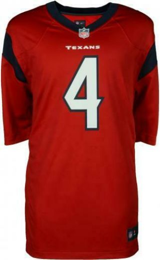 Deshaun Watson Houston Texans Signed Nike Red Game Jersey - Fanatics 3