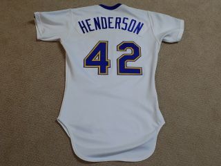 Dave Henderson Game Worn Jersey 1984 Seattle Mariners Red Sox A 