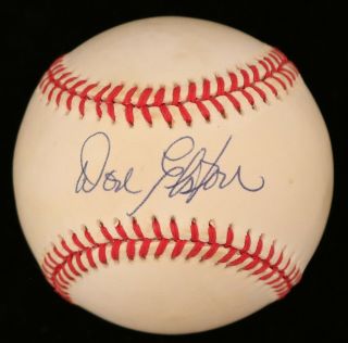 Don Elston (d.  1995) Cubs Dodgers Signed Onl Baseball - Jsa