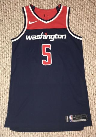 Markieff Morris Washington Wizards Game Worn Issued Nike Jersey 48 Large