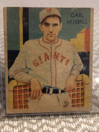 1934 - 1936 Diamond Stars 39 Carl Hubbell Giants Hof