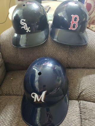 Boston Red Sox Chicago White Sox Brewers Full Size Plastic Batting Helmet