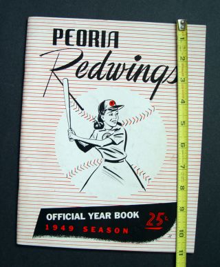 Estate 1949 Peoria Redwings Girls Baseball 64 Page Year Book