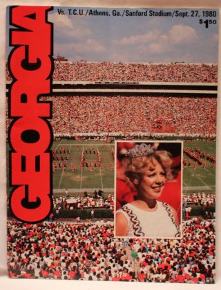 1980 Georgia football game programs plus 1981 Sugar Bowl,  National Champions 5