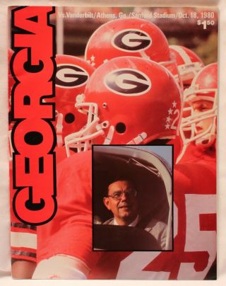 1980 Georgia football game programs plus 1981 Sugar Bowl,  National Champions 8