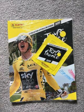 Official Tour De France 2019 Panini Sticker Album Starter Pack