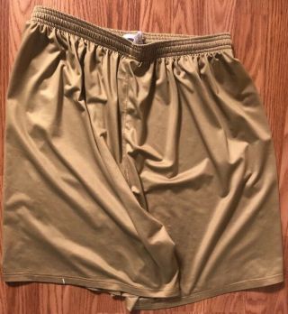 Notre Dame Football Team Issued Under Armour Shorts gold XL 23 3