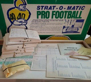 1968 STRAT - O - MATIC PRO FOOTBALL BOARD GAME - Rare cards. 7