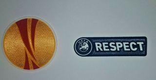 Uefa Europa League & Respect Football Sleeve Patches/badges 2011 - 2012