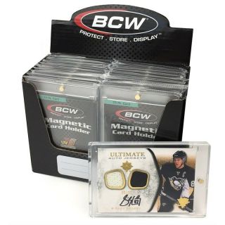 3 Bcw 75 Point Uv Protected Magnetic Thick Trading Card Holders One Touch