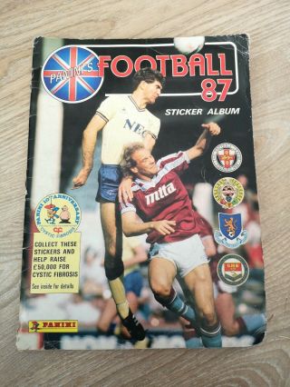 Rare Vintage 100 Complete 1987 Panini Football Sticker Album Retro Soccer Full