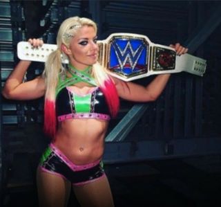 ALEXA BLISS WWE Ring Worn Gear TLC 2016 vs.  Becky Lynch First Title Victory Ever 9