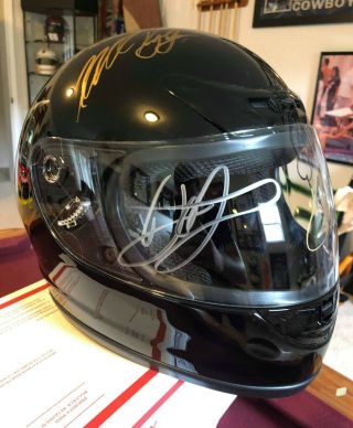 Nascar Autographed Signed Full Size Helmet.  Dale Earnhardt Jr Plus Many Others.