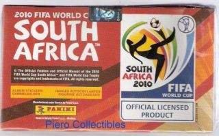 South Africa 2010 Stickers Box 100 Packs Panini World Cup