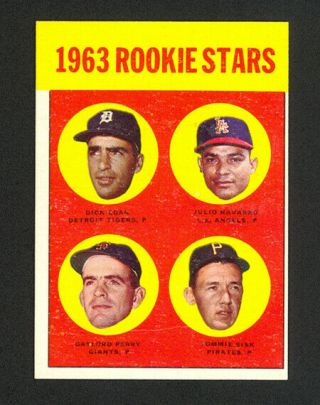 1963 Topps Rookie Stars (gaylord Perry) 169 - Rc - Ex - Mt