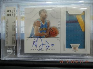 Anthony Davis 2012 - 13 National Treasures Rookie 3Clr Patch Auto RC RPA 020/199 2