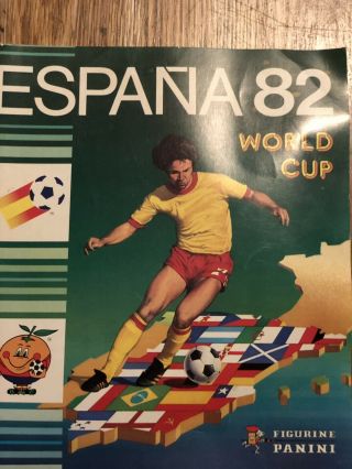 Panini Espana 82 World Cup Album,  Almost Empty