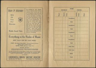 Oct.  7,  1916 University of Michigan vs.  Case Football Program 6