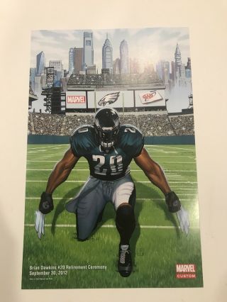 Brian Dawkins Philadelphia Eagles Retirement Ceremony Poster From Game