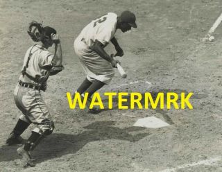 1947 Jackie Robinson [ Rookie ] Brooklyn Dodgers Vs Pittsburh Pirates 8x10 Photo