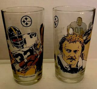 Pittsburgh Steelers Hall Fame Glass Set Of 2 Mcdonald 