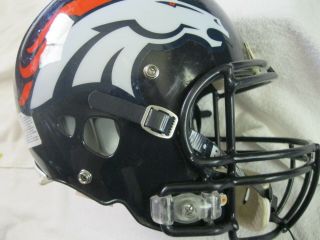 Large Riddell Full Size Denver Broncos,  Nfl Football Heavy Duty Game Helmet