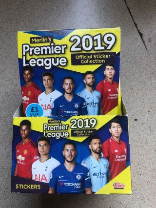 Merlin’s Premier League 2019 Stickers 32 Packs,  P&p