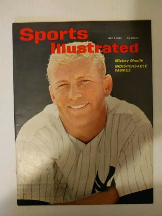 Sports Illustrated July 2,  1962 (mickey Mantle) W/ Label Removed