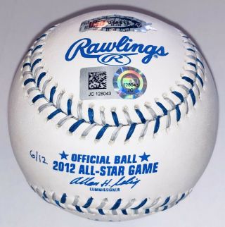 Mike Trout Signed 2012 All - Star Game Autographed Inscribed Auto Baseball MLB 3