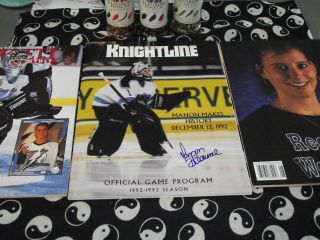 3 Hockey Mags With " First Lady " Manon Rheaume,  One Signed With,  Ships