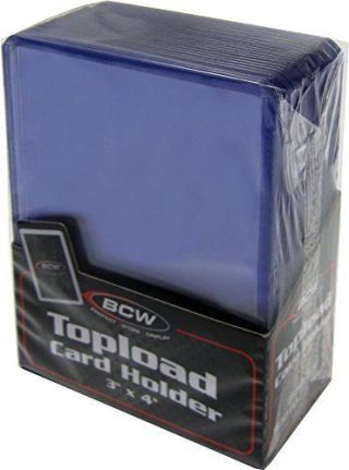 50 3 " X 4 " Bcw Card Topload Holders - Sport - Trading - Gaming Cards Toploaders