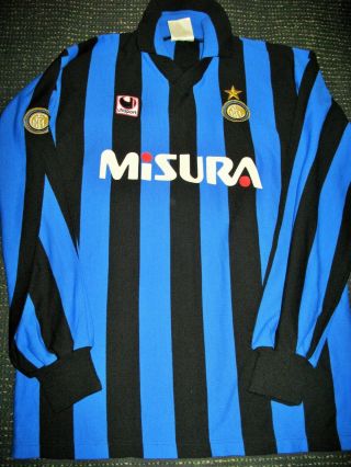 Inter Milan Uhlsport 1989 1990 Jersey Shirt Trikot Maglia Deutschland Matthaus M