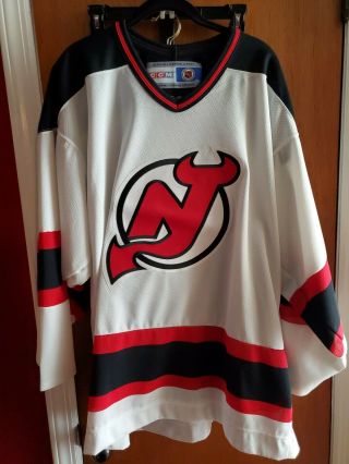 Vintage Jersey Devils Ccm Nhl Hockey Jersey Stitched Adult Large