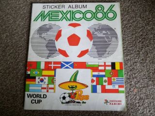Classic Vintage Panini Mexico 86 Sticker Album Year 1986