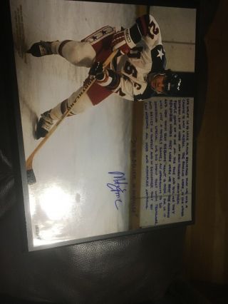 Mike Eruzione 1980 Usa Hockey Gold Medal Hand Signed Photo Autographed Speech