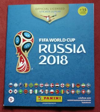 Album For Stickers Panini Football World Cup 2018 Russia Official Stickers Album