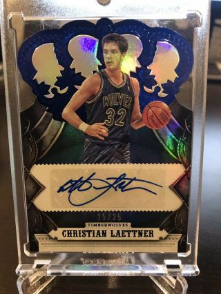 Christian Laettner 2017 - 18 Panini Crown Royale Autographs Auto /25 Ebay 1/1