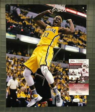 Myles Turner Signed 11x14 Photo Autographed Auto Jsa Indiana Pacers