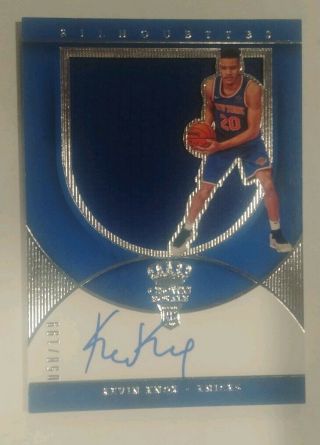 2018 - 19 Crown Royale Silhouettes Rc Jersey Auto Kevin Knox D 58/199