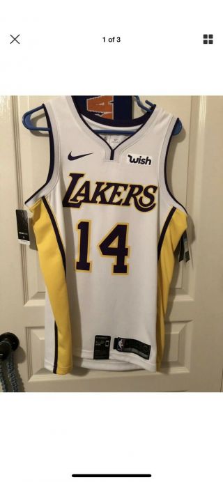 Los Angeles Lakers Authentic City Jersey Lonzo Ball & Nike Ingram Jersey 6