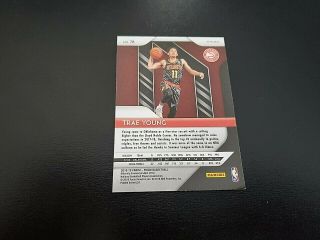 2018 - 19 Panini Prizm Trae Young Red White and Blue Prizm RC 78 3