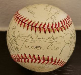 1983 Baseball Hall of Fame Multi - Signed All - Star Game Ball w/ Greenberg PSA/DNA 2