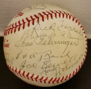 1983 Baseball Hall of Fame Multi - Signed All - Star Game Ball w/ Greenberg PSA/DNA 4