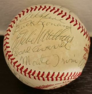 1983 Baseball Hall of Fame Multi - Signed All - Star Game Ball w/ Greenberg PSA/DNA 6